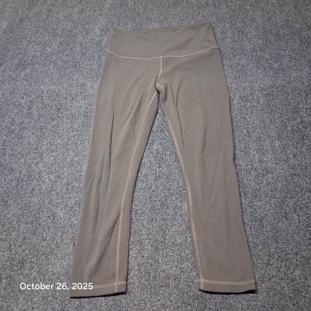 Athleta Elation Capri Tight Leggings Womens Size XS Olive‎ 353805